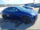 2022 Tesla Model Y Long Range Dual Motor All-wheel Drive Blue vin: 7SAYGDEEXNF393379