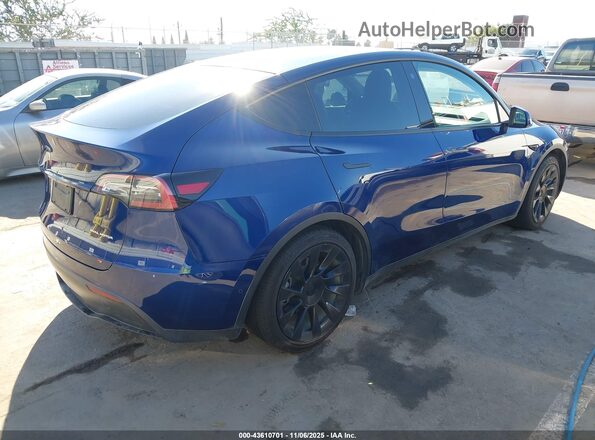 7SAYGDEEXNF393379 2022 TESLA MODEL Y Blue Tył prawy