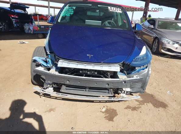 7SAYGDEF6NF318672 2022 TESLA MODEL Y Синий Вид спереди