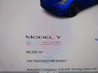 2022 Tesla Model Y Performance Dual Motor All-wheel Drive Blue vin: 7SAYGDEF7NF401057