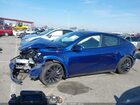2022 Tesla Model Y Performance Dual Motor All-wheel Drive Blue vin: 7SAYGDEF7NF401057