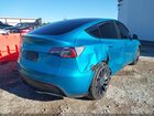 2022 Tesla Model Y Performance Dual Motor All-wheel Drive Blue vin: 7SAYGDEF7NF554716