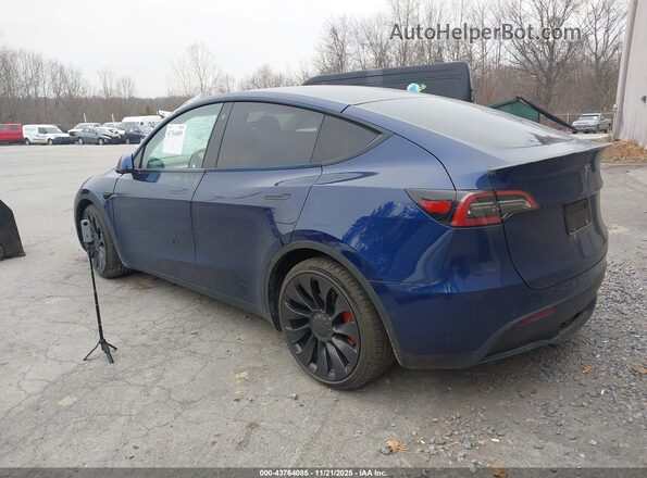 7SAYGDEFXNF375957 2022 TESLA MODEL Y Синий Задняя левая четверть