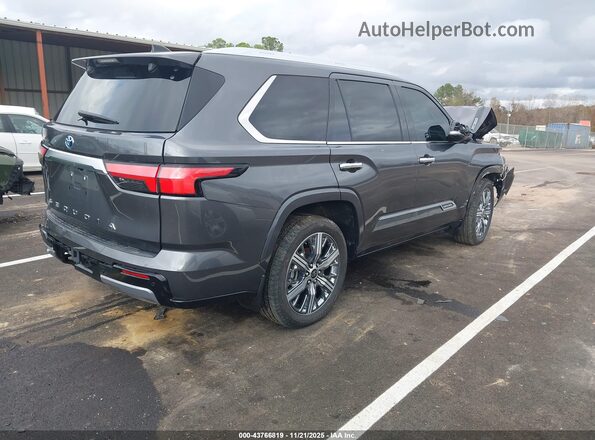 7SVAAAAA8PX002228 2023 TOYOTA SEQUOIA Серый Задняя правая четверть