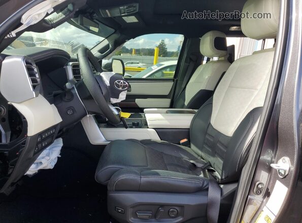 7SVAAABA1PX009052 2023 TOYOTA SEQUOIA Gray Widok wnętrza z przodu
