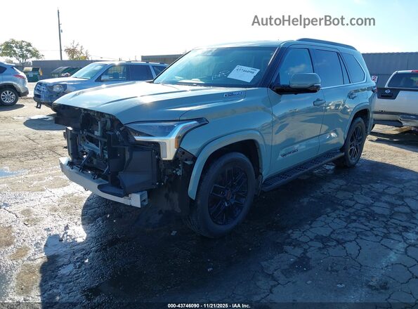 7SVAAABA2PX006645 2023 TOYOTA SEQUOIA Синий Передняя левая четверть