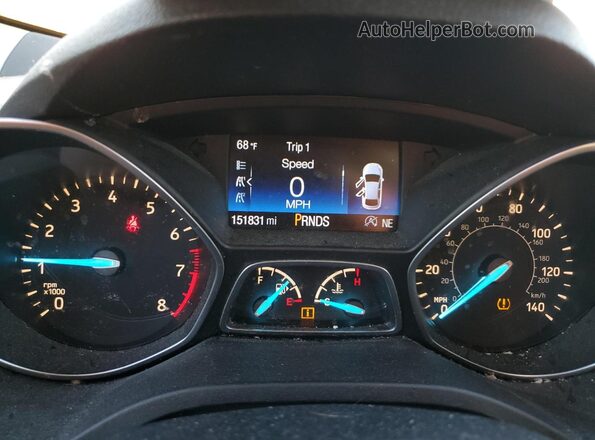 1FMCU9GD2HUC16608 2017 FORD ESCAPE Черный Вид щитка приборов