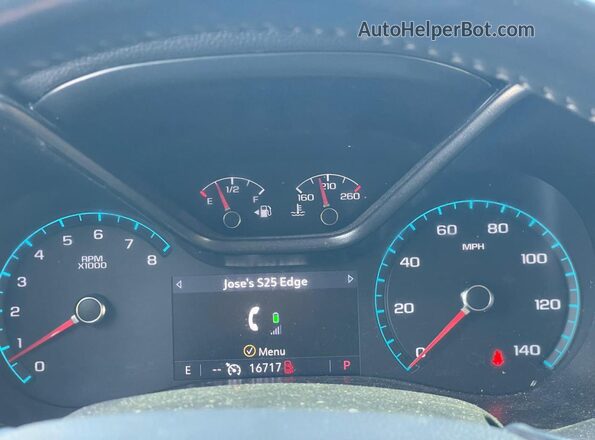 1GCGTEEN1M1127427 2021 CHEVROLET COLORADO Серый Вид щитка приборов