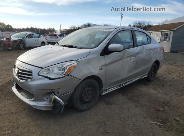 ML32F3FJ9HHF13257 2017 MITSUBISHI MIRAGE Silver Задня ліва чверть