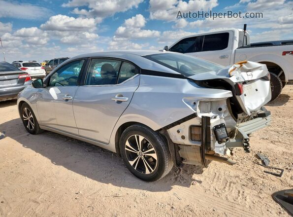 3N1AB8CV7NY319044 2022 NISSAN SENTRA Серебряный Задняя правая четверть