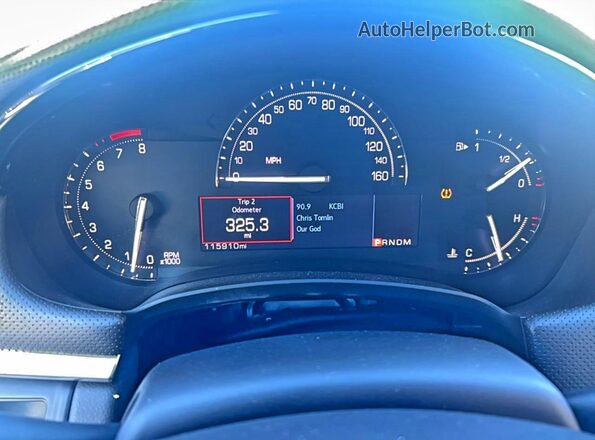 2G61M5S36K9127389 2019 CADILLAC XTS Черный Вид щитка приборов