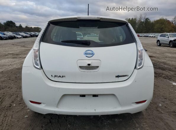 1N4AZ0CP0GC309534 2016 NISSAN LEAF Белый Вид салона спереди