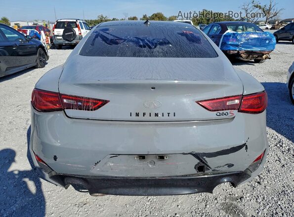 JN1EV7EL7HM553867 2017 INFINITI Q60 Gray Вид салону спереду
