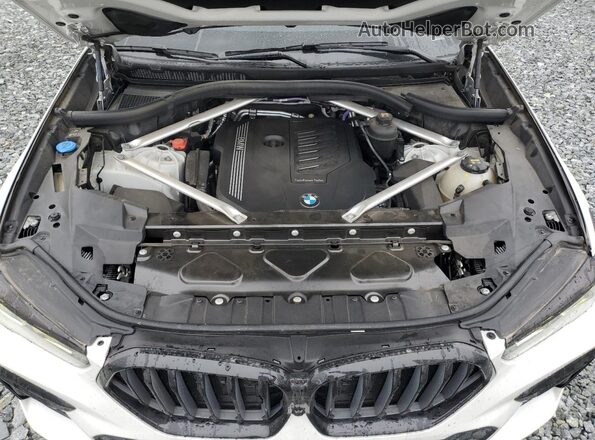 5UXCY6C00N9J28423 2022 BMW X6 Белый Вид наклейки с VIN-кодом