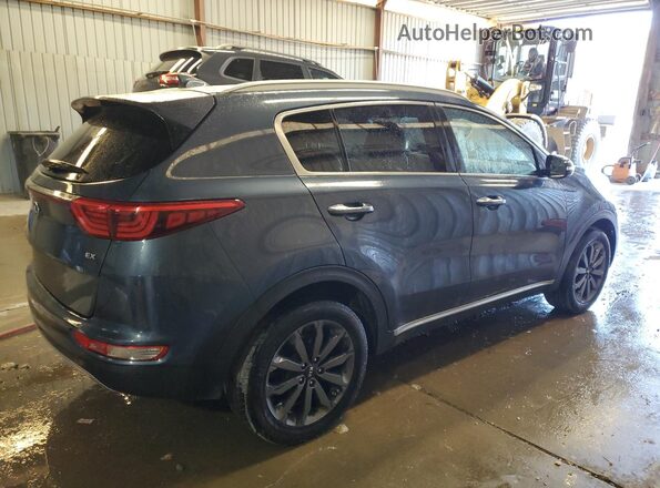 KNDPNCAC1J7441994 2018 KIA SPORTAGE Синий Передняя правая четверть