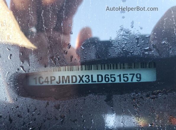 1C4PJMDX3LD651579 2020 JEEP GRAND CHER Белый Панорамный вид салона 360°