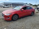 2021 Hyundai Sonata Hybrid Red vin: KMHL34JJXMA018858