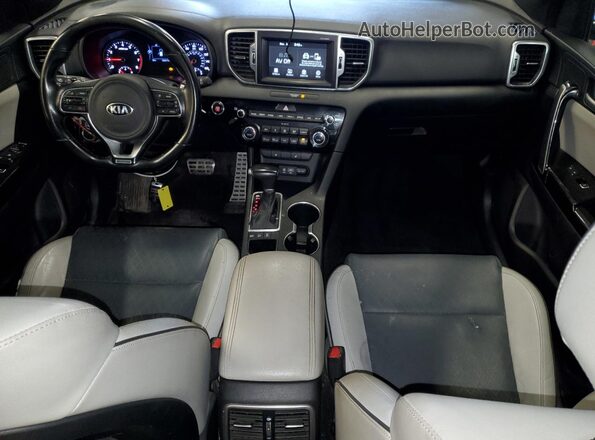 KNDPNCAC1J7441994 2018 KIA SPORTAGE Синий Вид щитка приборов
