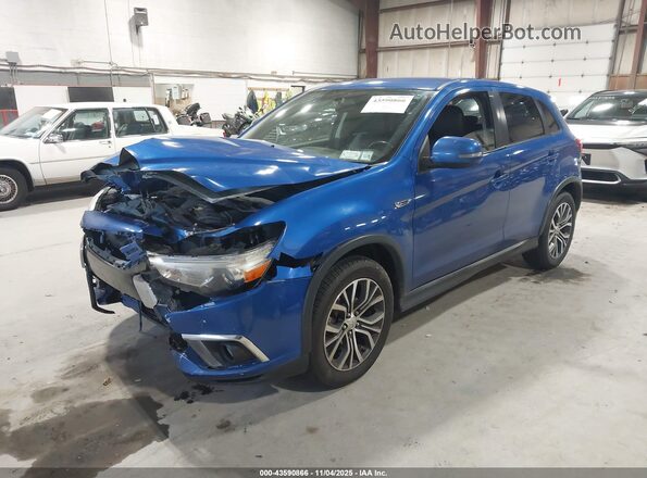 JA4AP3AW8JU013099 2018 MITSUBISHI OUTLANDER SPORT Blue Przód lewy