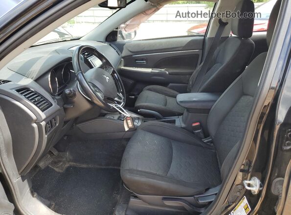 JA4AP4AU0LU004050 2020 MITSUBISHI OUTLANDER Black წინა სალონის ხედი