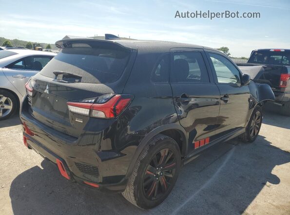 JA4APUAU6MU016866 2021 MITSUBISHI OUTLANDER Черный Задняя правая четверть