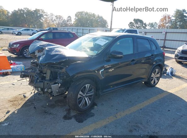JA4APVAU6NU022982 2022 MITSUBISHI OUTLANDER SPORT Черный Передняя левая четверть