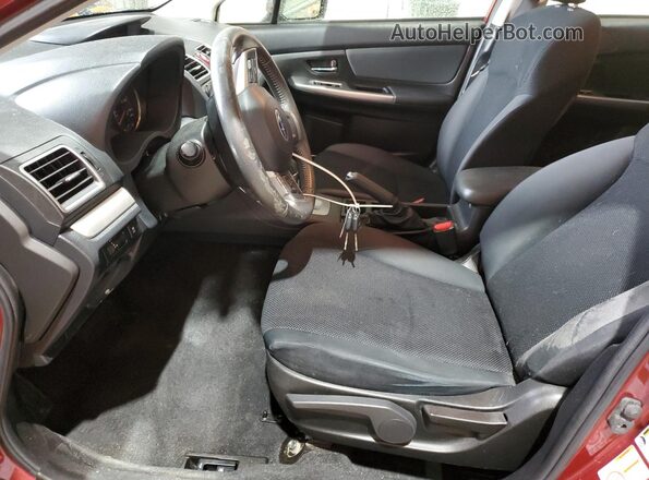 JF1GJAF60GH007335 2016 SUBARU IMPREZA Темно-бордовый Вид салона спереди
