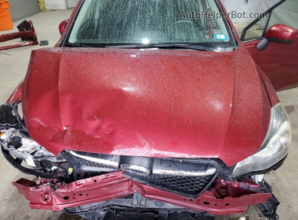 JF1GJAF60GH007335 2016 SUBARU IMPREZA Темно-бордовый Вид задней части салона