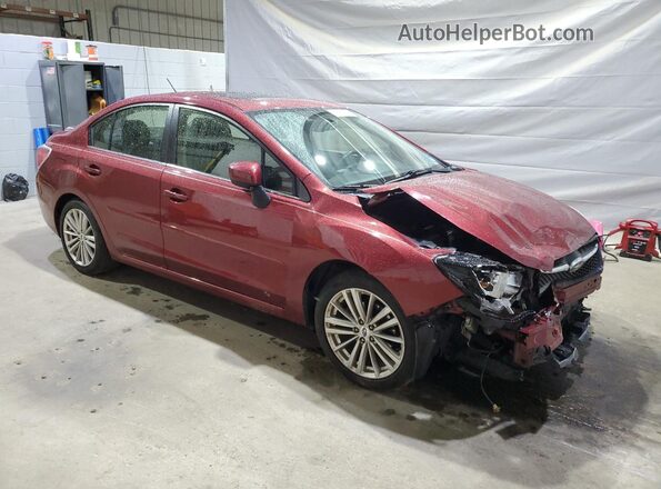 JF1GJAF60GH007335 2016 SUBARU IMPREZA Темно-бордовый Передняя правая четверть
