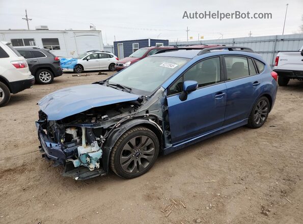 JF1GPAU6XG8327490 2016 SUBARU IMPREZA Синий Передняя левая четверть