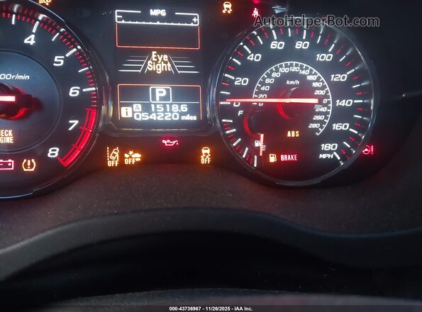 JF1VA1N69K8823834 2019 SUBARU WRX Dark Blue Вид задних сидений