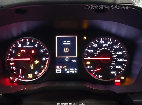 JF1VBAN62R9804155 2024 SUBARU WRX Gray Vista de los asientos traseros