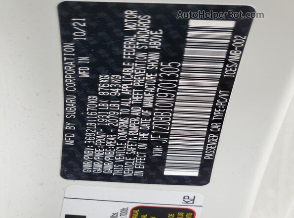 JF1ZDBB10N9701305 2022 SUBARU BRZ Кремовый Вид подкапотного пространства