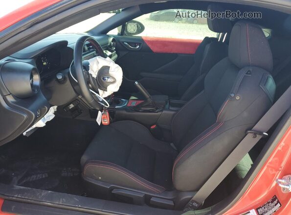 JF1ZDBB10P9702196 2023 SUBARU BRZ Orange Front interior view