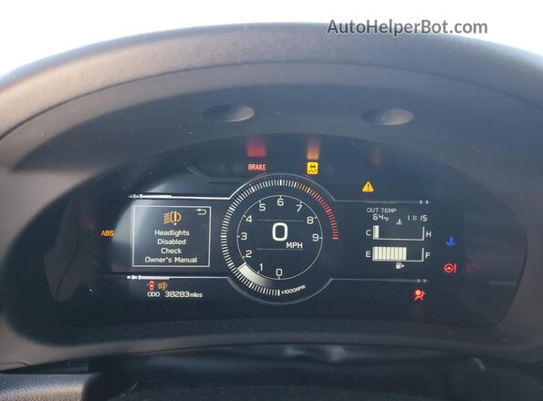 JF1ZDBB10P9702196 2023 SUBARU BRZ Orange Instrument cluster view