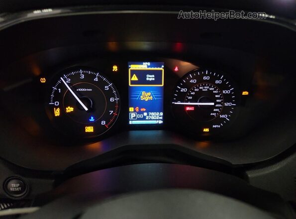 JF2GTABC2P8289916 2023 SUBARU CROSSTREK Черный Вид щитка приборов