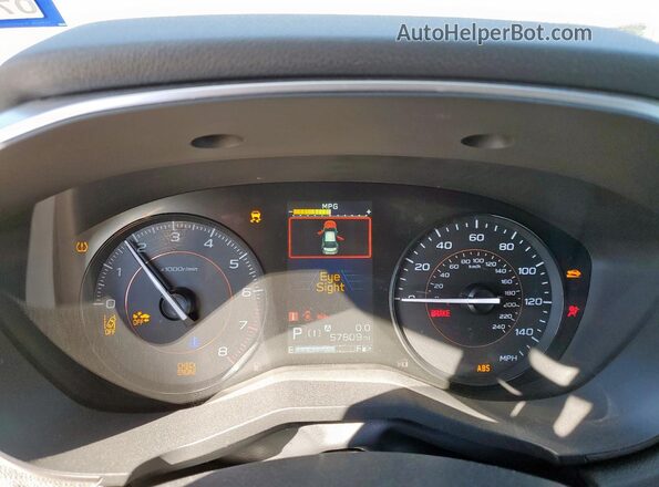 JF2GTAEC5NH276246 2022 SUBARU CROSSTREK Серебряный Вид щитка приборов