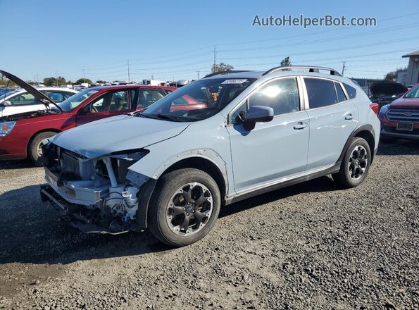 JF2GTAEC6N8236466 2022 SUBARU CROSSTREK Бирюзовый Передняя левая четверть