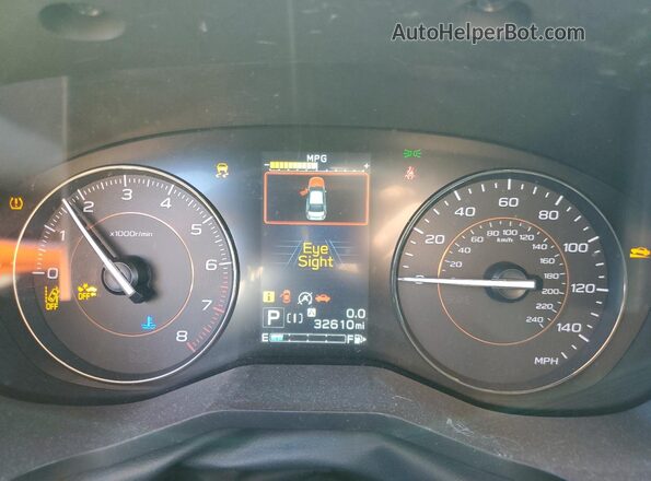 JF2GTAEC8NH220933 2022 SUBARU CROSSTREK Белый Вид щитка приборов