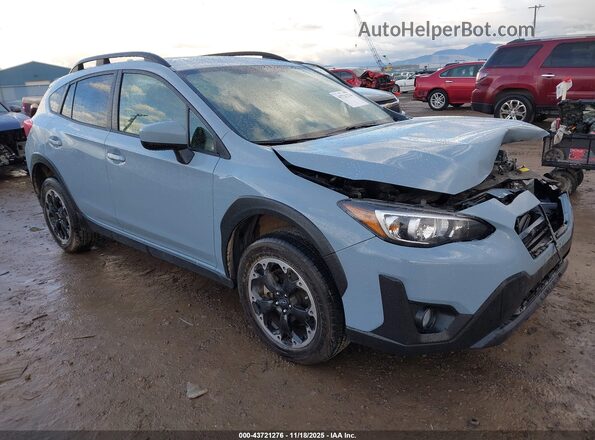JF2GTAPC1NH284356 2022 SUBARU CROSSTREK Light Blue Передня права чверть