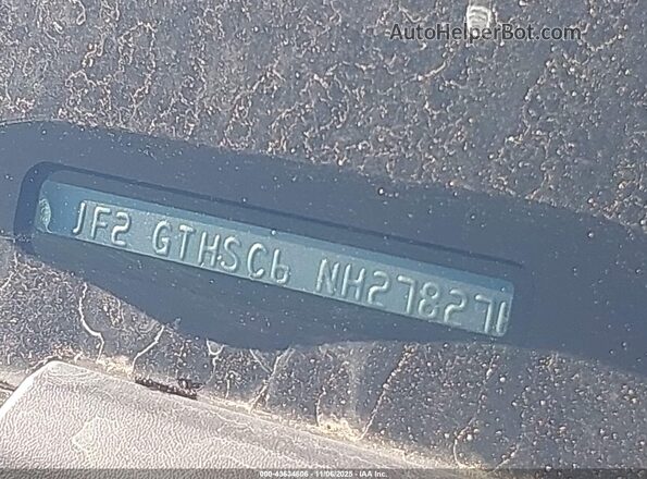 JF2GTHSC6NH278276 2022 SUBARU CROSSTREK Серебряный Вид щитка приборов