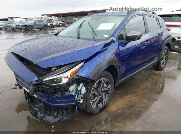 JF2GUHDCXS8254732 2025 SUBARU CROSSTREK Синий Передняя левая четверть