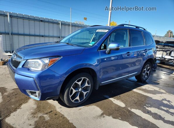 JF2SJGVC6GH551354 2016 SUBARU FORESTER2. Синий Передняя левая четверть