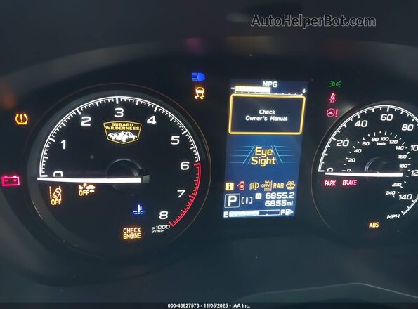 JF2SKAHC6SH401338 2025 SUBARU FORESTER Silver Widok tylnych siedzeń
