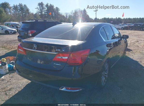 JH4KC1F58HC000376 2017 ACURA RLX Черный Задняя правая четверть