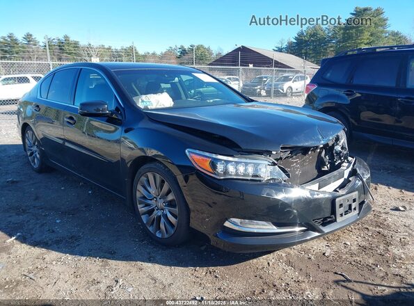 JH4KC1F58HC000376 2017 ACURA RLX Черный Передняя правая четверть