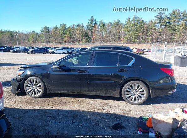JH4KC1F58HC000376 2017 ACURA RLX Черный Вид задней части салона