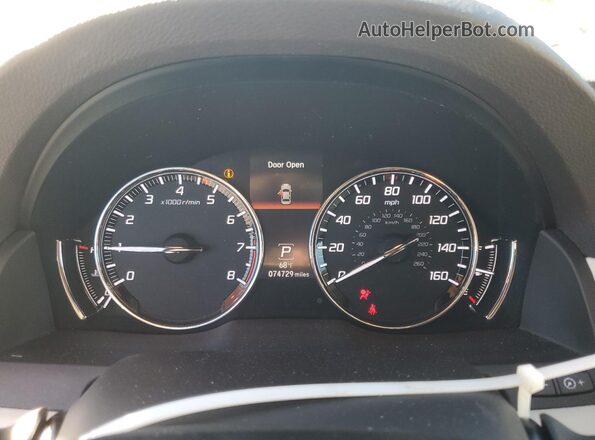 JH4KC1F91GC001371 2016 ACURA RLX Бордовый Вид щитка приборов
