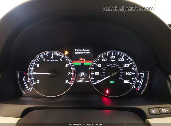 JH4KC1F97GC001052 2016 ACURA RLX Белый Вид задних сидений