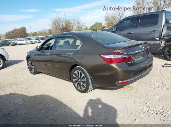 JHMCR6F3XHC006646 2017 HONDA ACCORD HYBRID Brown Задня ліва чверть